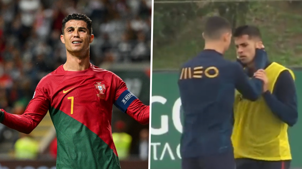 ronaldo lục đục với cancelo