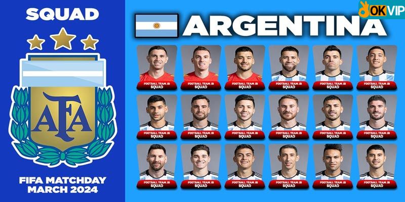 Thông tin cầu thủ được triệu tập của Argentina tham dự Copa America 2024